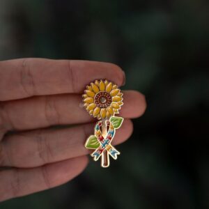 Pin Girassol Autismo