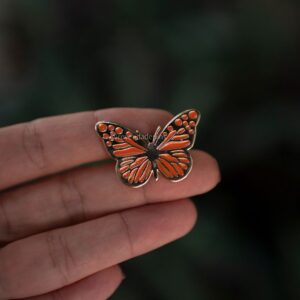 Pin Borboleta Laranja
