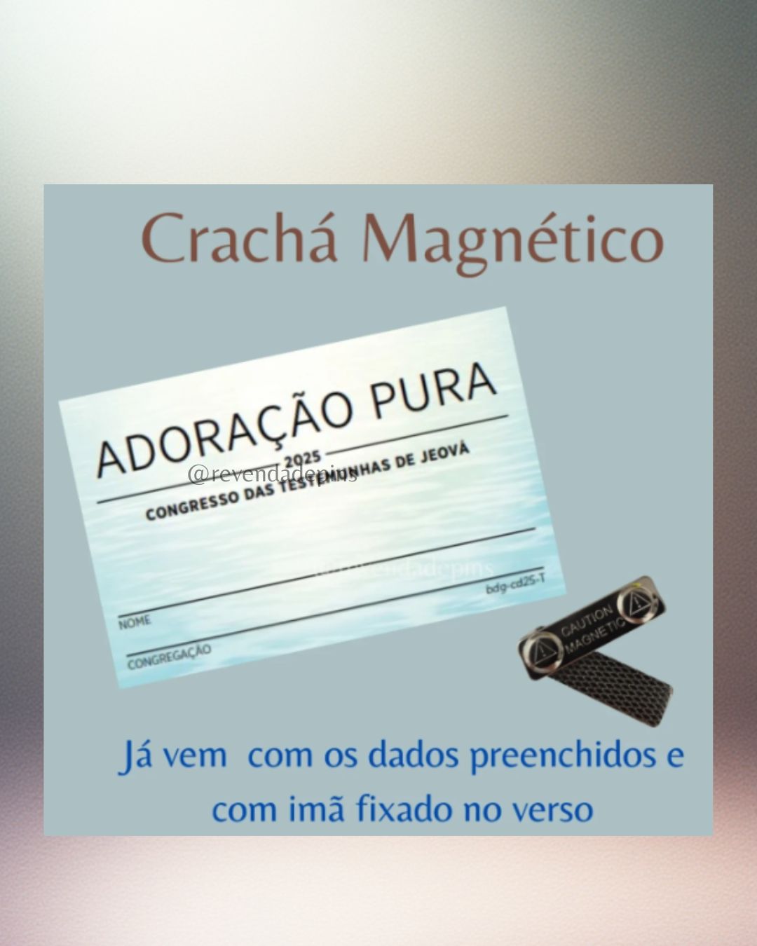 Crachá Magnético - Imagem 2
