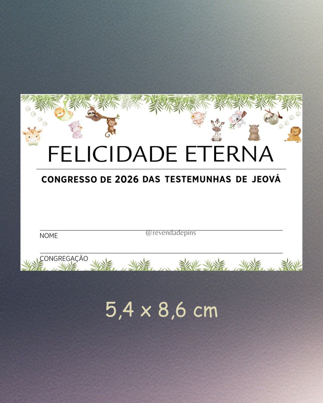 Crachá COM cordão Infantil (Personalizado) - Imagem 3