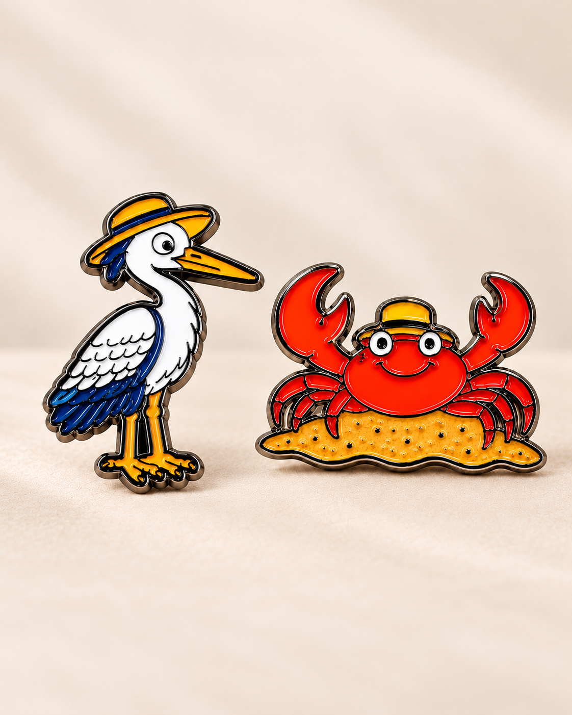 Pin Recife Mascotes Caranguejo e Garça (Envio previsto para novembro)