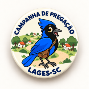Bottom Lages Gralha Azul (KIT 5 BOTTONS)